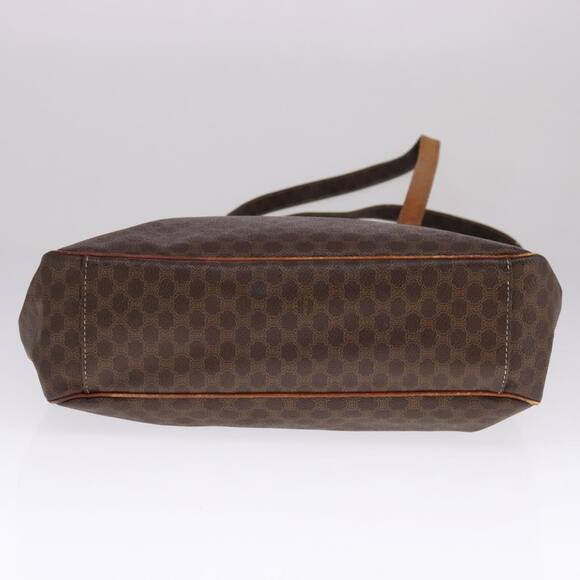 CELINE Macadam Canvas Tote Bag Pvc Brown Gold - Picture 9 of 13